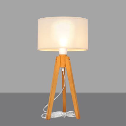 Bordlampe ALBA 1xE27/15W/230V cremefarvet/eg