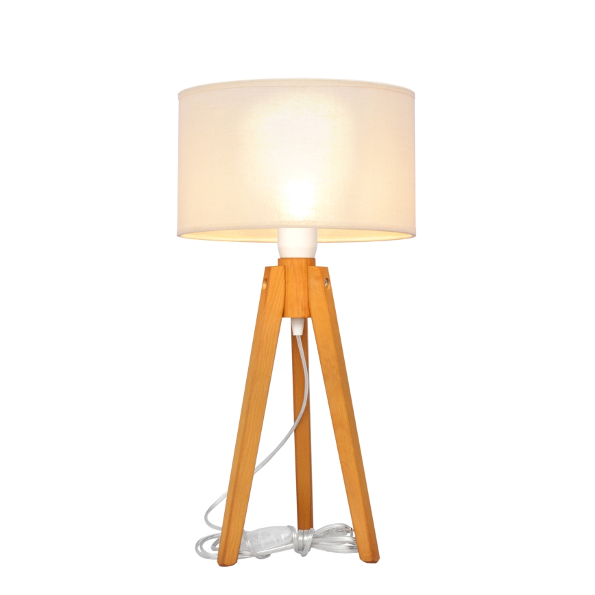 Bordlampe ALBA 1xE27/15W/230V cremefarvet/eg