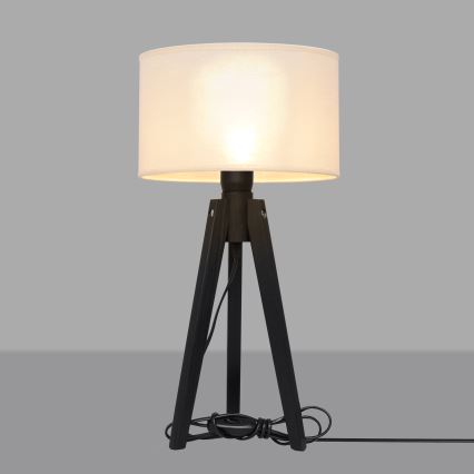 Bordlampe ALBA 1xE27/15W/230V cremefarvet/fyrretræ