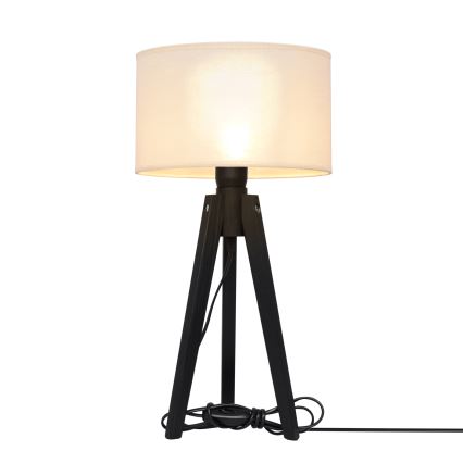 Bordlampe ALBA 1xE27/15W/230V cremefarvet/fyrretræ