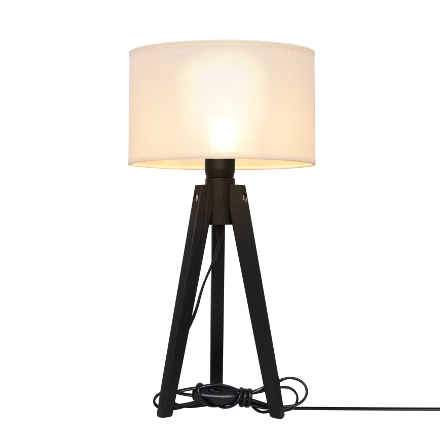 Bordlampe ALBA 1xE27/15W/230V cremefarvet/fyrretræ