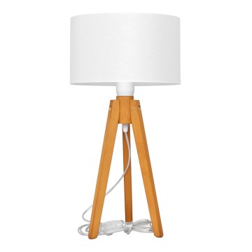 Bordlampe ALBA 1xE27/15W/230V hvid/eg