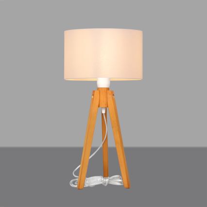 Bordlampe ALBA 1xE27/15W/230V hvid/eg