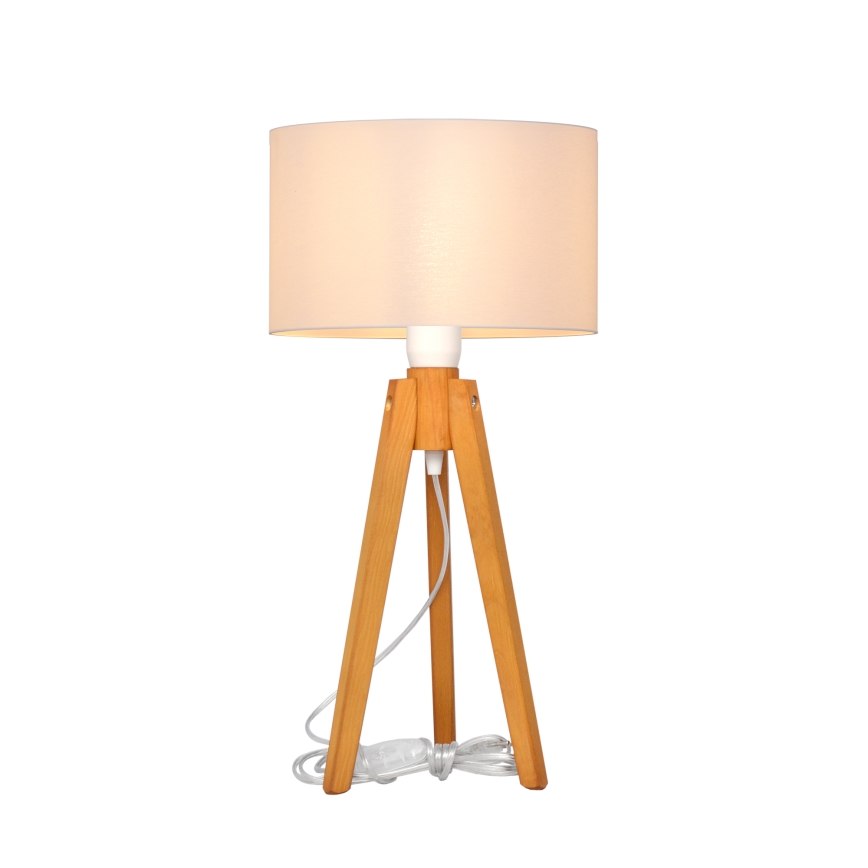 Bordlampe ALBA 1xE27/15W/230V hvid/eg