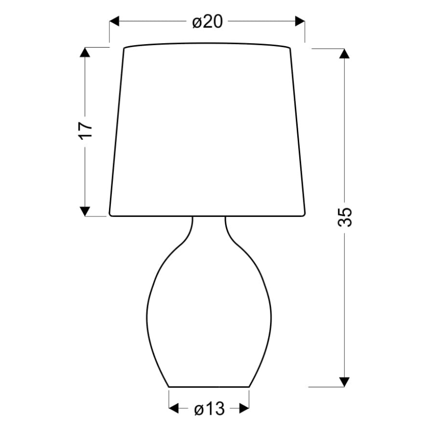 Bordlampe AMBON 1xE14/40W/230V sort