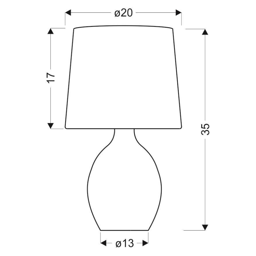 Bordlampe AMBON 1xE14/40W/230V sort