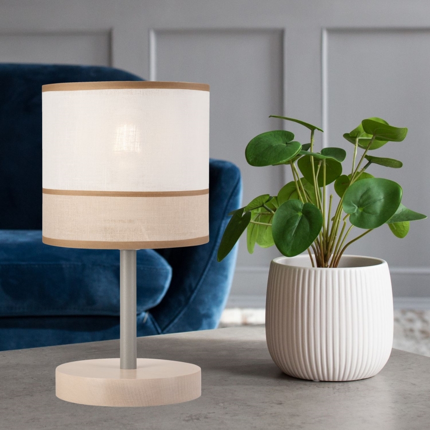 Bordlampe ANDREA 1xE27/60W/230V bøg