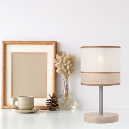 Bordlampe ANDREA 1xE27/60W/230V bøg