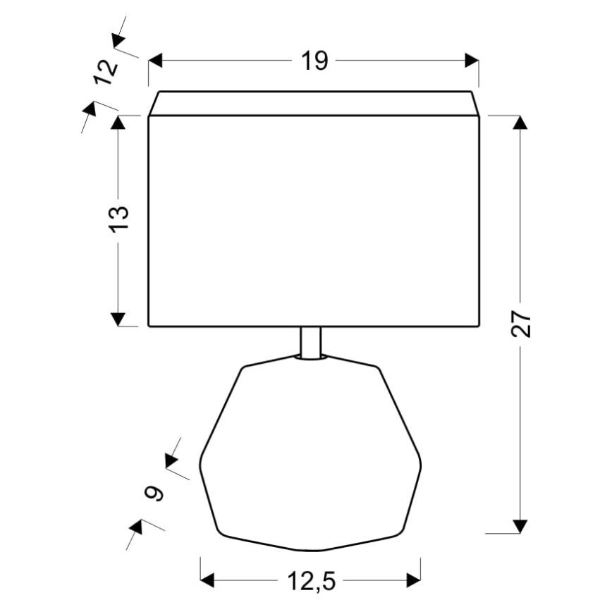 Bordlampe ANIMI 1xE14/40W/230V grå