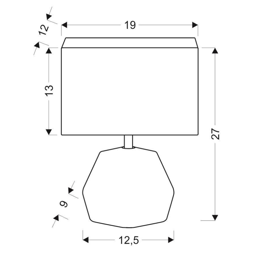 Bordlampe ANIMI 1xE14/40W/230V grå