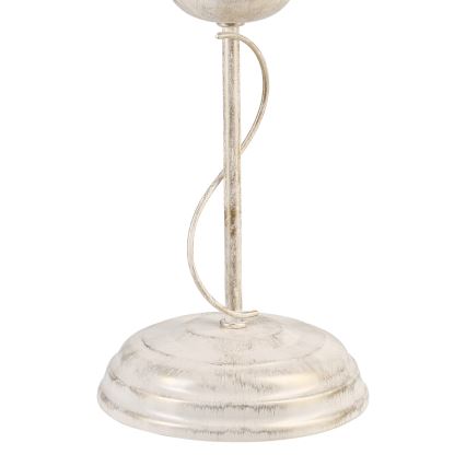Bordlampe ANTON 1xE14/60W/230V hvid patina
