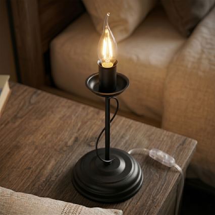 Bordlampe ANTON 1xE14/60W/230V sort