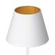 Bordlampe ARDEN 1xE27/60W/230V diameter 20 cm hvid/gylden