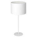 Bordlampe ARDEN 1xE27/60W/230V diameter 25 cm hvid