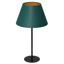 Bordlampe ARDEN 1xE27/60W/230V diameter 30 cm grøn/gylden