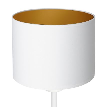 Bordlampe ARDEN 1xE27/60W/230V pr. 18 cm hvid/guld