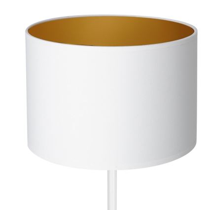 Bordlampe ARDEN 1xE27/60W/230V Ø 25 cm hvid/guld