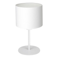 Bordlampe ARDEN 1xE27/60W/230V Ø 18 cm hvid