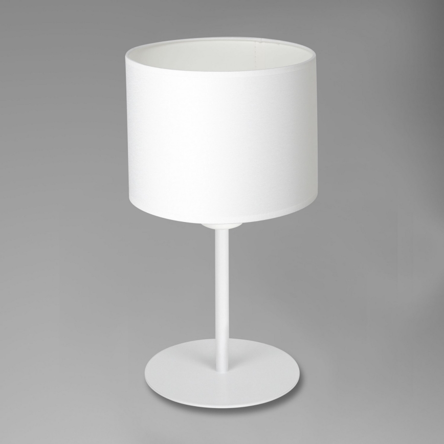 Bordlampe ARDEN 1xE27/60W/230V Ø 18 cm hvid