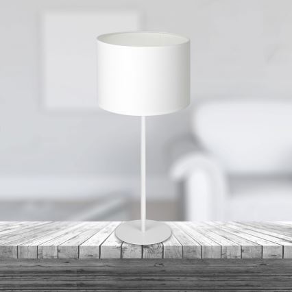 Bordlampe ARDEN 1xE27/60W/230V pr. 25 cm hvid