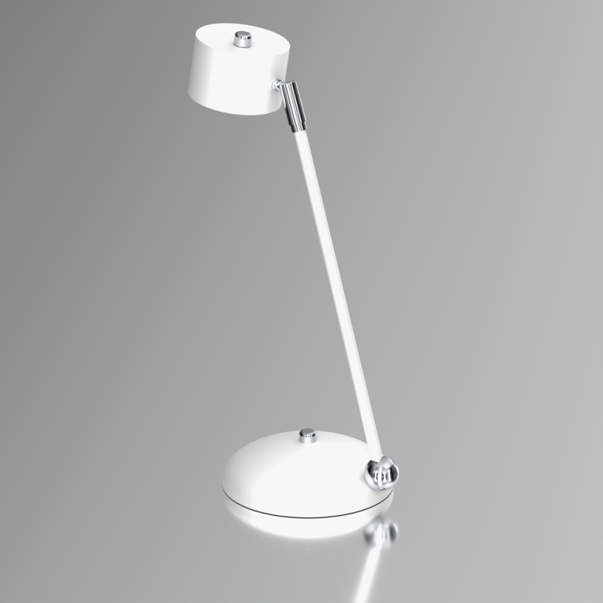 Bordlampe ARENA 1xGX53/11W/230V hvid/skinnende krom