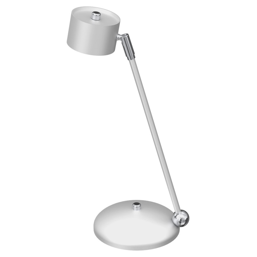 Bordlampe ARENA 1xGX53/11W/230V hvid/skinnende krom