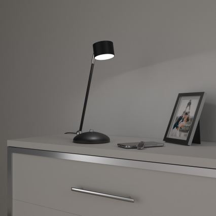 Bordlampe ARENA 1xGX53/11W/230V sort/skinnende krom