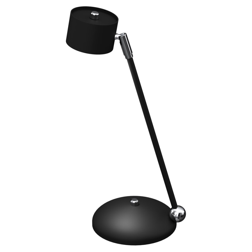 Bordlampe ARENA 1xGX53/11W/230V sort/skinnende krom