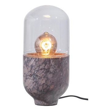 Bordlampe ASEL 1xE27/25W/230V marmor grå/brun