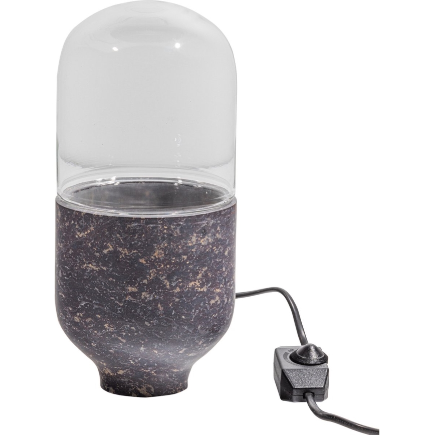 Bordlampe ASEL 1xE27/25W/230V marmor grå/brun