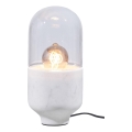 Bordlampe ASEL 1xE27/25W/230V marmor hvid