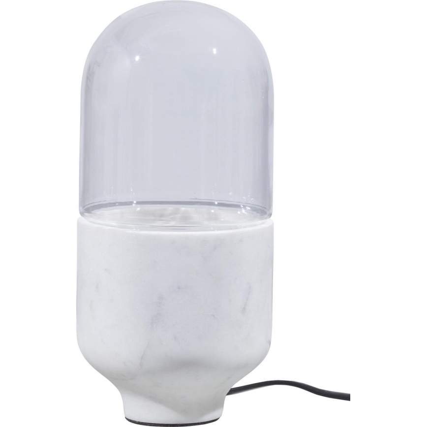 Bordlampe ASEL 1xE27/25W/230V marmor hvid