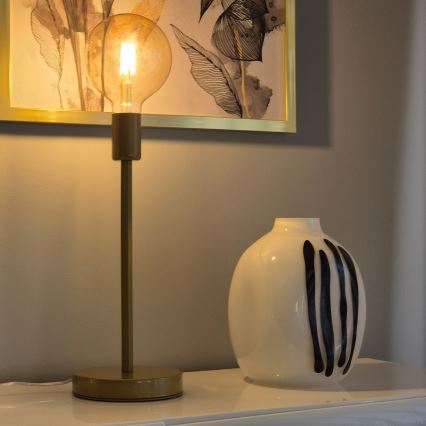 Bordlampe ASTRID 1xE27/60W/230V guldfarvet