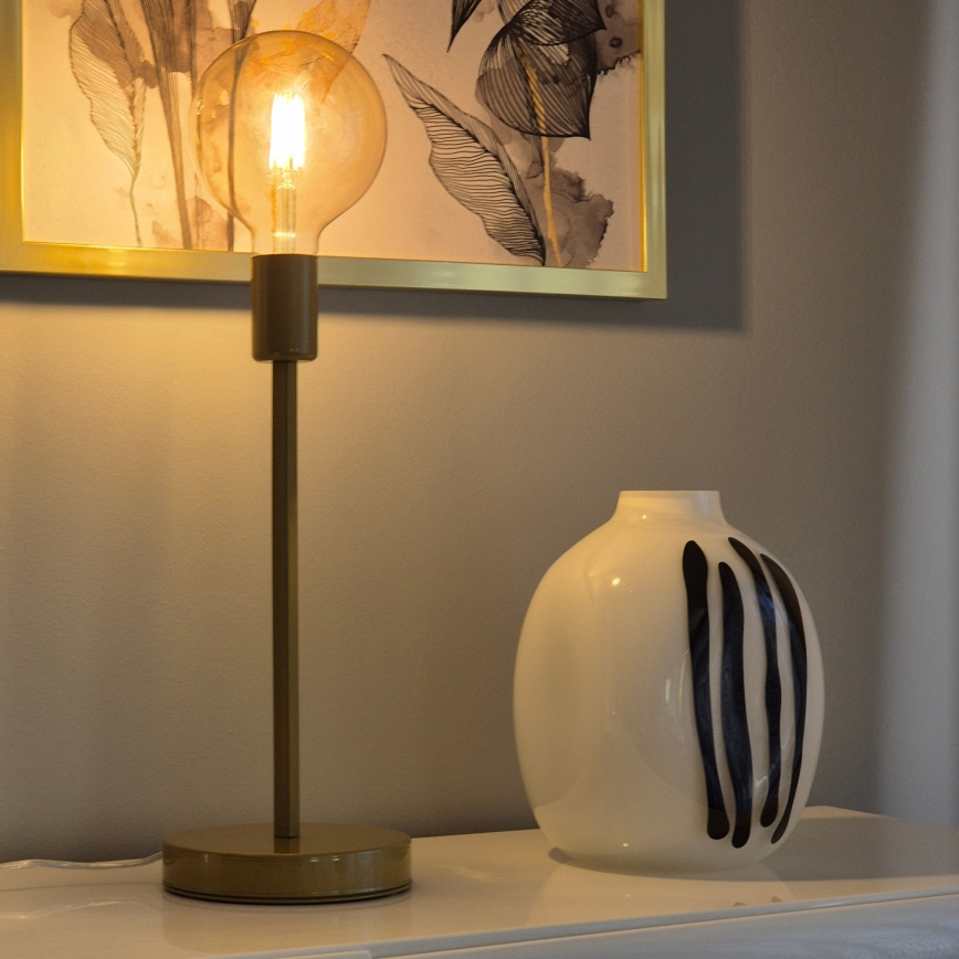 Bordlampe ASTRID 1xE27/60W/230V guldfarvet