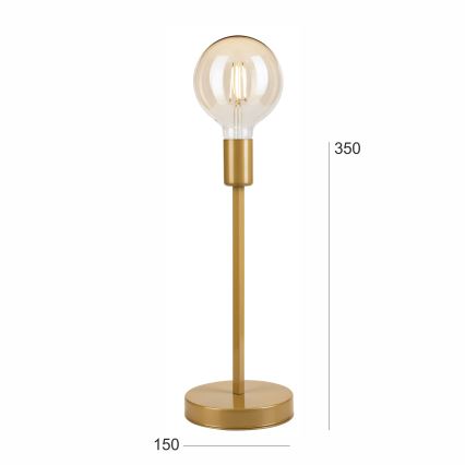 Bordlampe ASTRID 1xE27/60W/230V guldfarvet