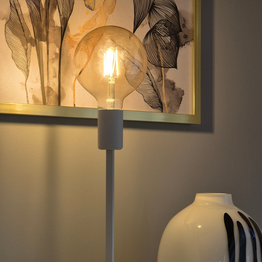 Bordlampe ASTRID 1xE27/60W/230V hvid