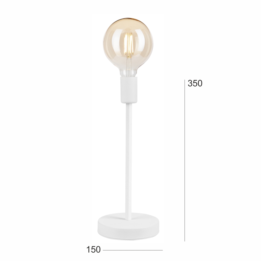 Bordlampe ASTRID 1xE27/60W/230V hvid