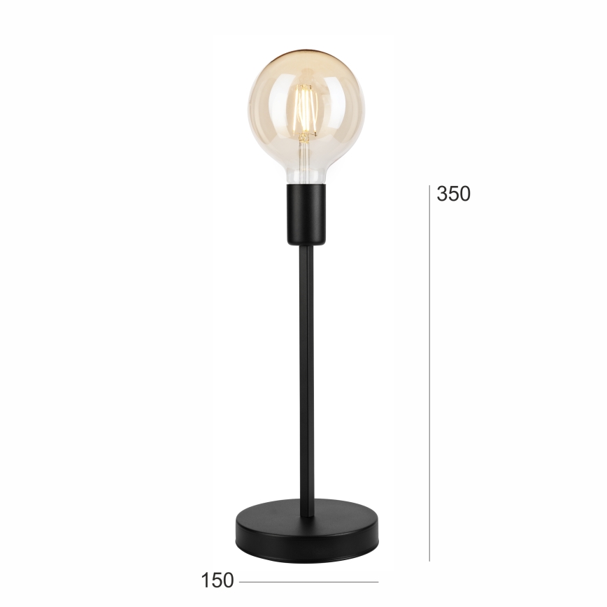 Bordlampe ASTRID 1xE27/60W/230V mat sort