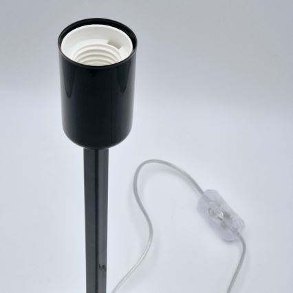 Bordlampe ASTRID 1xE27/60W/230V skinnende sort