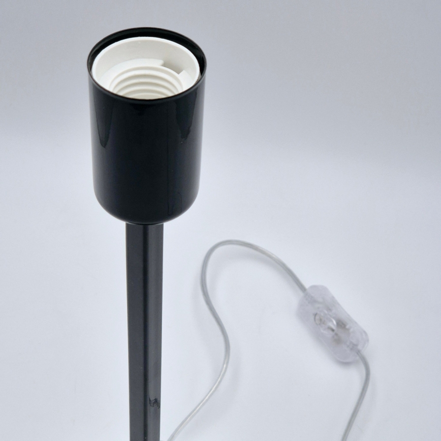 Bordlampe ASTRID 1xE27/60W/230V skinnende sort