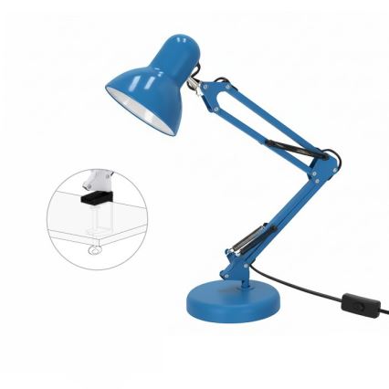 Bordlampe AURIQ 1xE27/60W/230V blå