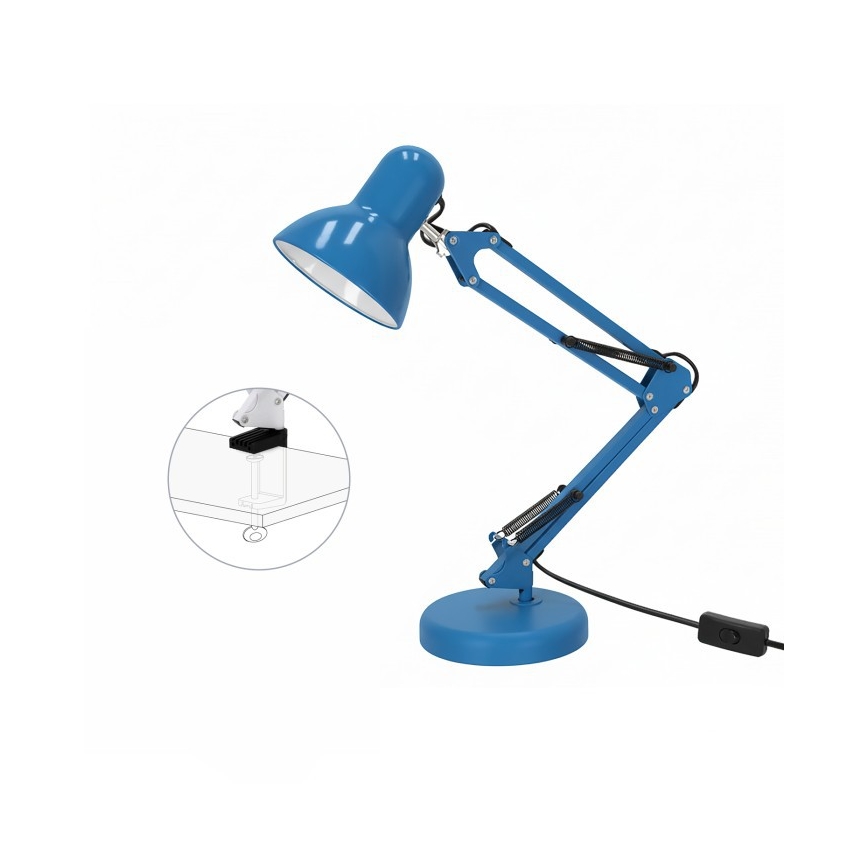 Bordlampe AURIQ 1xE27/60W/230V blå