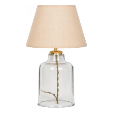 Bordlampe AYD 1xE27/40W/230V beige/transparent