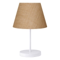 Bordlampe AYD 1xE27/40W/230V brun/hvid