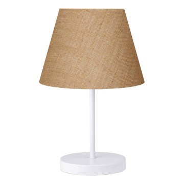 Bordlampe AYD 1xE27/40W/230V brun/hvid