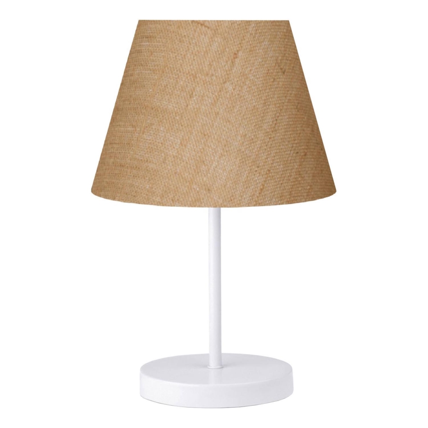 Bordlampe AYD 1xE27/40W/230V brun/hvid
