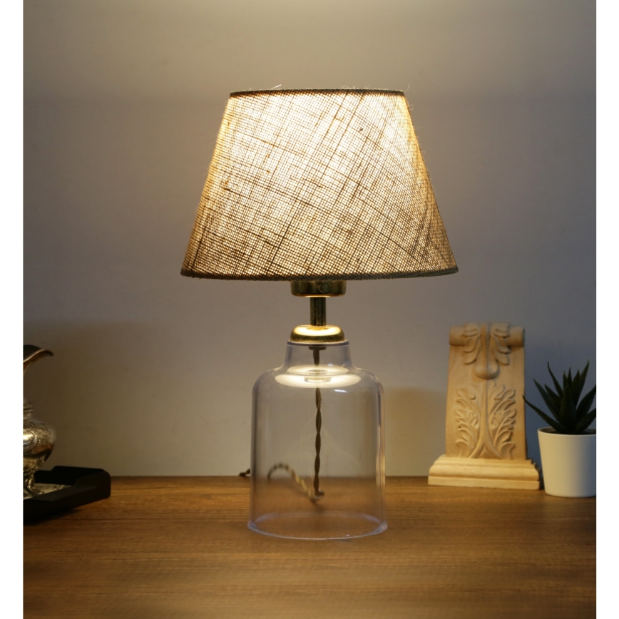 Bordlampe AYD 1xE27/40W/230V brun/klar