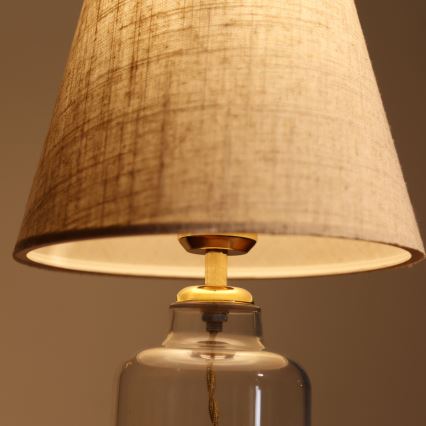 Bordlampe AYD 1xE27/40W/230V creme / klar