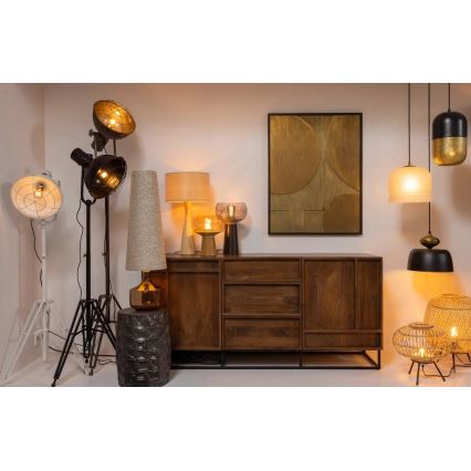 Bordlampe BASICLABEL 1xE27/40W/230V bambus