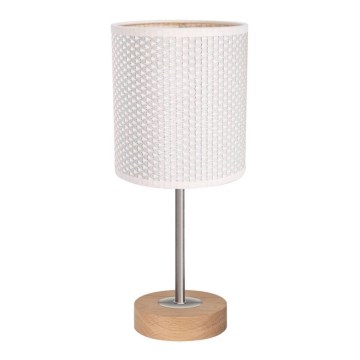Bordlampe BENITA 1xE27/60W/230V 30 cm cremefarvet/eg